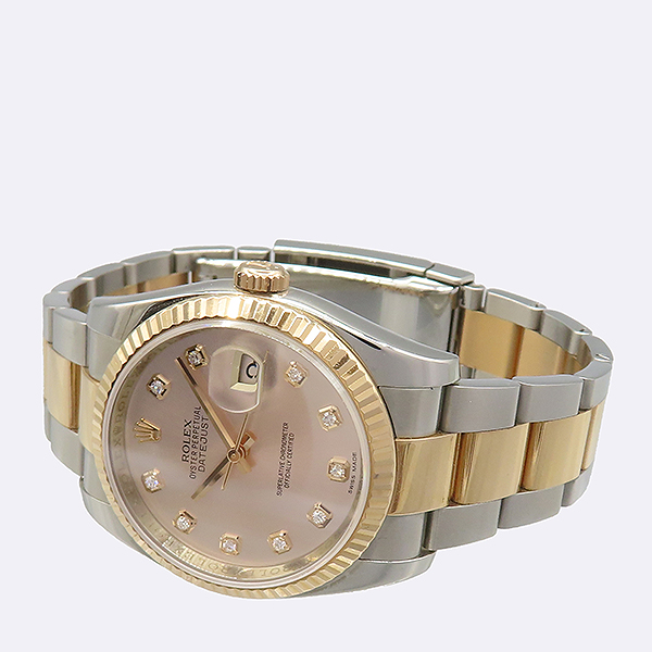 Rolex(�η���) 116231 18K ��ũ ��� �޺� 10����Ʈ ���̾� DATEJUST(��������Ʈ) ���̽��� ��� ������ �ð� [��������] �̹���2 - ���̺��� �߰���ǰ