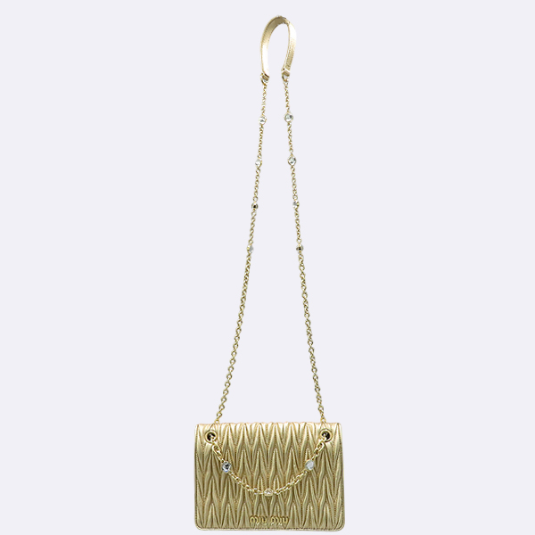 MiuMiu(�̿�̿�) 5BP065 �ö�Ƽ�� ���� ���� ũ����Ż ü�� �̴� ũ�ν��� ����� [��������] �̹���2 - ���̺��� �߰���ǰ