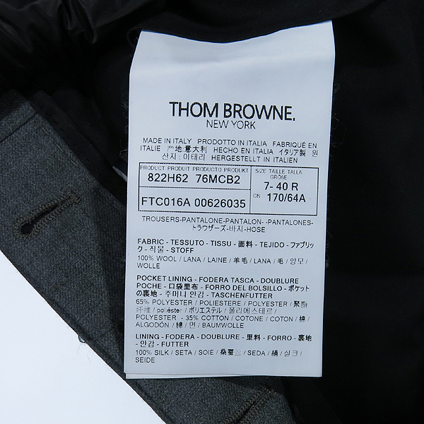 THOM BROWNE(�����) 822H62 �׷��� �÷� �� 100% ������ ���� [��������] �̹���4 - ���̺��� �߰���ǰ